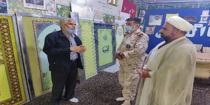 بازدید فرمانده تیپ عملیاتی امام صادق (ع) از ستاد عتبات عالیات شهرستان آبادان