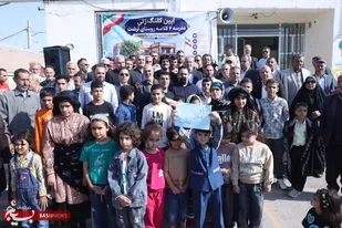 کلنگ ساخت مدرسه ۶ کلاسه در روستای آرشت قزوین به زمین زده شد
