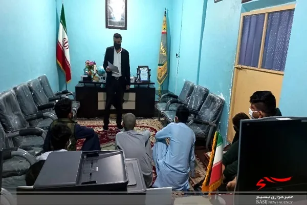 برگزاری کلاس فضای مجازی در پایگاه مقاومت قدس در چابهار
