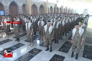 آئین غبارروبی وعطرافشانی گلزارشهدا درشوشتر