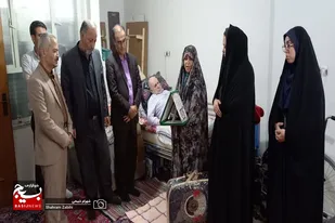 دیدار رییس دانشکده خوارزمی با خانواده جانباز ۷۰ درصد ملایری