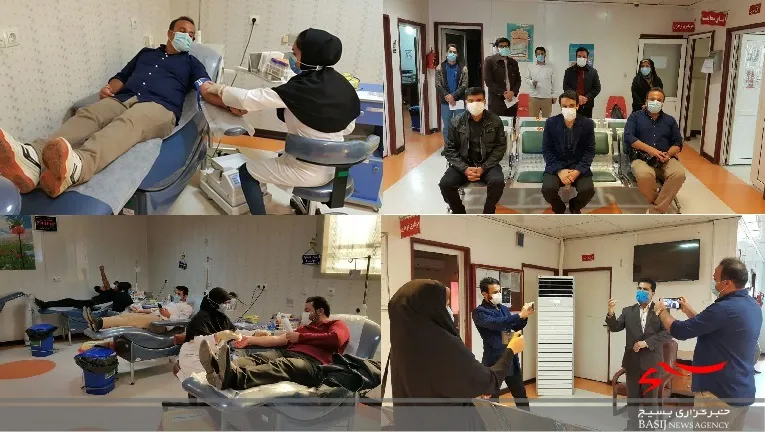 اهدای خون اصحاب رسانه کهگیلویه و بویراحمد به مناسبت هفته بسیج / تقدیر مدیرکل انتقال خون از خبرنگاران