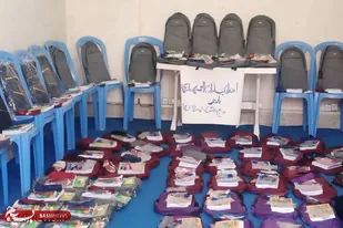 اهداء ۲۰۰ بسته لوازم تحریر به دانش&zwnj;آموزان نیازمند توسط بسیج دانش&zwnj;آموزی شهیده هاجریان همدان