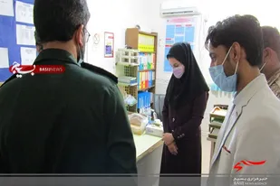 دیدار فرمانده سپاه کنارک باکادر درمانی درمانگاه دهستان کهیر