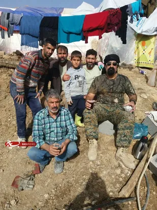 لذت جهاد شاهرودی&zwnj;ها در روستای الیاس احمد سرپل ذهاب