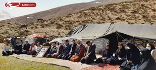 دیدار با خانواده روحانی شهید  منوچهر عبداللهی در کوهرنگ