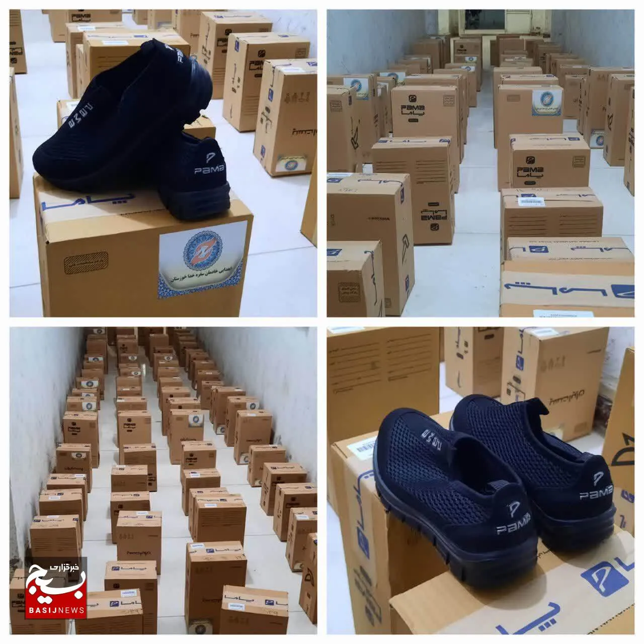 کفش و لباس نو هدیه به کودکان مناطق محروم اهواز