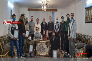 تجلیل از بسیجیان نمونه حوزه شهید مبارکی همدان