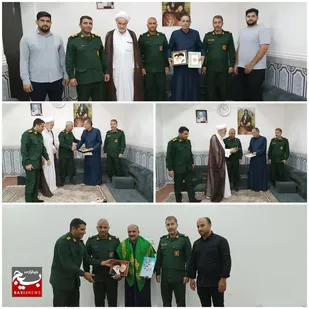 دیدار جانشین ناحیه حمیدیه با آزادگان دوران دفاع مقدس
