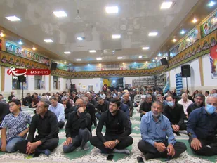 برگزاری مراسم عزاداری دهه سوم محرم در حسینیه شهدای بسیج نایین