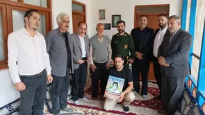 تجدید میثاق با آرمان‌های شهدا و تکریم خانواده شهید «موسی صحراپیما »در شفت