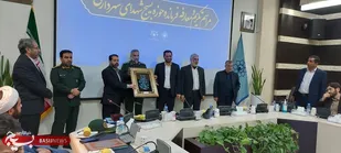 مراسم تکریم و معارفه فرمانده حوزه بسیج شهدای شهرداری برگزار شد
