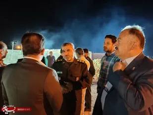 بازدید فرمانده ناحیه شهید منتظر قائم یزد از پروژه عمرانی منطقه محمد آباد