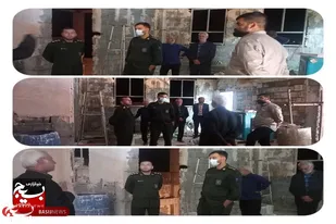 فرمانده سپاه ناحیه سرخه از پایگاه در حال ساخت در شهرستان بازدید کرد
