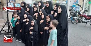 مراسم چهل منزل روضه خیابانی در منطقه 5 تهران برگزار شد