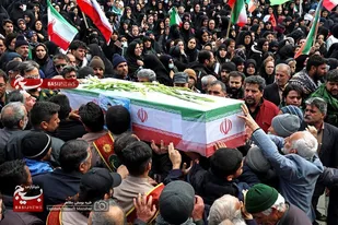 تشییع شهید حمله آمریکایی صهیونی به شهر همدان