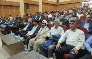مراسم تکریم و معارفه فرمانده های حوزه&zwnj;های مقاومت بسیج اصناف و ادارت شهرستان ورامین
