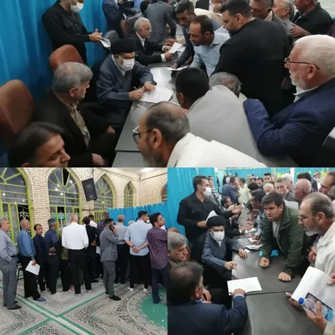 برگزاری 10 میز خدمت جهادی  در مصلای نماز جمعه شهرستان داراب