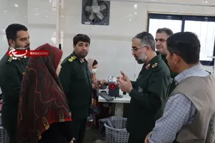 بازدید جانشین سپاه نینوا از طرحهای اشتغالزایی بسیج سازندگی در شهرستان آق قلا