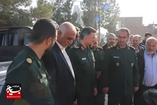 بازدید سردار شوقانی از پروژه در حال ساخت درمانگاه جوادالائمه سپاه ناحیه دامغان