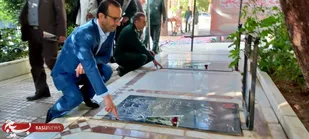 مراسم بزرگداشت سوم خرداد و گلباران گلزار شهدای شاهرود+ تصاویر