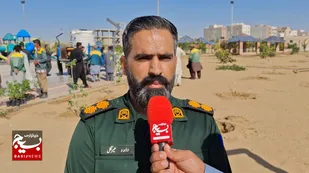 چابهار سبزتر از همیشه؛ کاشت نهال به مناسبت هفته مقاومت
