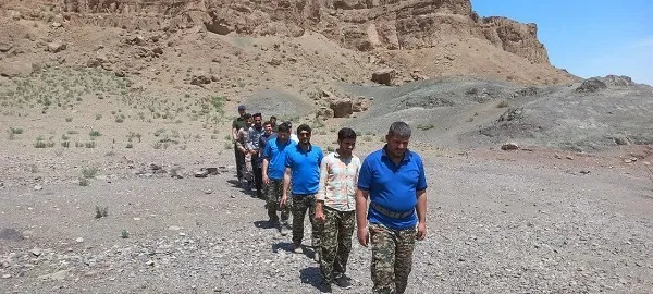 برنامه ورزش تحرک بدنی و سلامتي کوهپیمایی توسط رزمندگان گردان