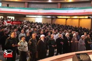 آیین تکریم و معارفه فرمانده نواحی مقاومت بسیج امام حسین (ع) و امام هادی (ع)