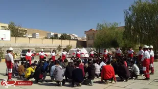 اجرای رزمایش زلزله در شهرستان کنگاور استان کرمانشاه