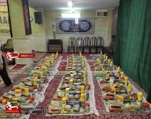 توزیع بسته های معیشتی شامل گوشت قرمز، میوه و خشکبار ویژه خانواده های آبرومند