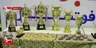 اختتامیه مسابقات فوتسال جام رمضان در جوین/تیم هلال احمر قهرمان شد