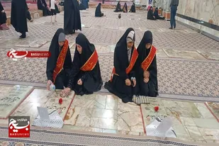 قبور پاک و مطهر شهدای سرخه گلباران شد