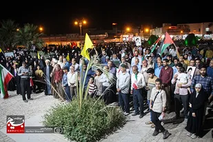 اجتماع مردم برازجان در حمایت از مردم مظلوم غزه و فلسطین برگزار شد
