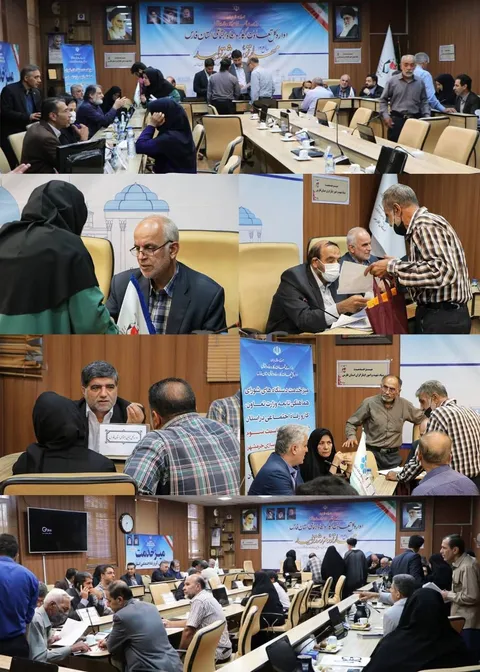 پیگیری امور خانواده های معظم شهدا و ایثارگران فارس در میزخدمت جهادی