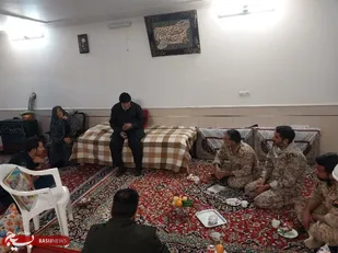 دیدار با خانواده شهیدان بسیجی شهید محسن پور اسماعیلی وشهید بهنام ناظمی