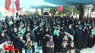 برگزاری همایش شیرخوارگان حسینی در مسجد محمد رسول الله(ص) روستای قاسم آباد بزرگ ساوجبلاغ