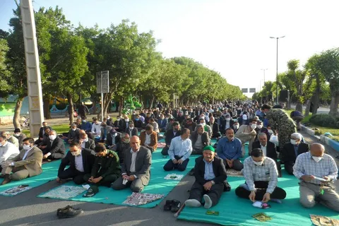 نماز عید سعید فطر در شهر شازند