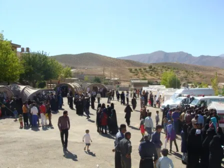 برپایی بیمارستان صحرایی شهیدحججی در لردگان
