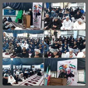 اجتماع امت حزب&zwnj;الله در شهر شیبان جهت محکومیت شهادت شهید اسماعیل هنیه