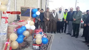 رو نمایی و توزیع 11 سری جهیزیه، هدیه رهبر معظم انقلاب  به زوج های جوان نیازمند نایینی