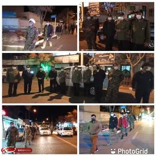 رزمایش گشت اقتدار بسیج در بردسکن برگزار شد