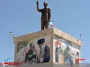 مراسم رونمایی از تندیس سید الشهدای مقاومت در رابر برگزار شد