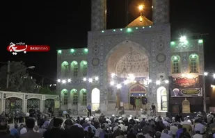 حضور گردان 108 امام حسین(علیه السلام) در مراسم آیت الله ناصری
