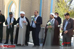 غبار روبی و گلباران قبور مطهر شهدای فارسان
