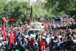 پیکر مطهر شهید &laquo;سعید شاملو&raquo; در ملایر تشییع شد