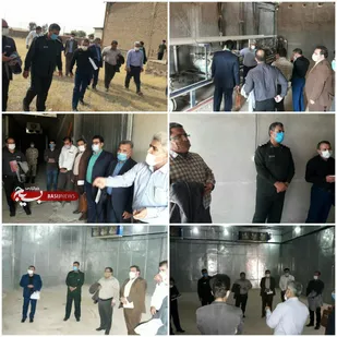 بازدید فرمانده سپاه دهلران و اعضای شورای تامین از شهرک صنعتی دهلران