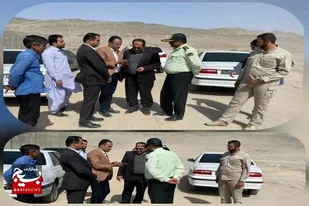 بازدید فرماندار زاهدان از پروژه شهرك ٢٠هكتاري خدمات خورويي