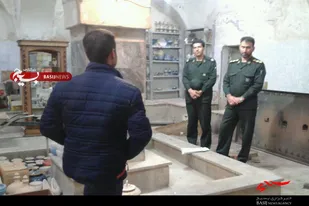 بازدید مسئولان سپاه ناحیه بهار از کارگاه سفال پایگاه فدک صالح آباد