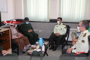 دیدار فرمانده ناحیه مقاومت بسیج فلاورجان با فرمانده ناجا