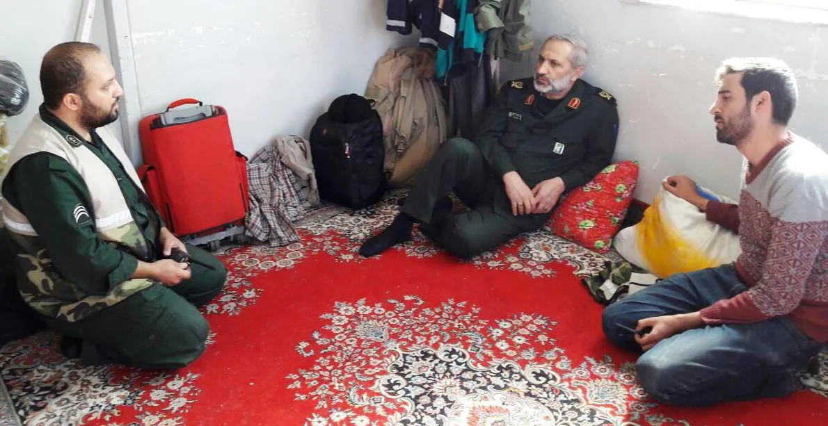 بازدید فرمانده سپاه تهران بزرگ از پایگاه امداد و نجات مناطق زلزله زده سرپل ذهاب